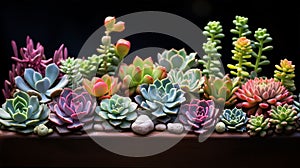 Variety of succulent arrangements