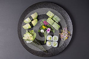 Variety of sushi