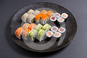 Variety of sushi