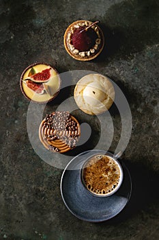 Variety of sweet tartlets