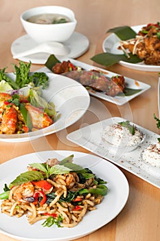 Variety of Thai Food Dishes