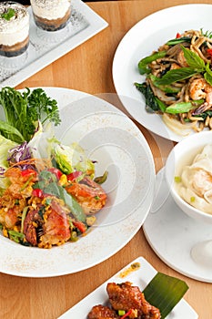 Variety of Thai Food Dishes