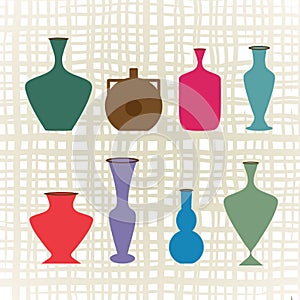 Variety of vases jugs