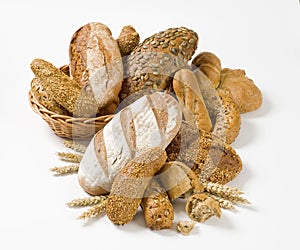 Variety of whole wheat bread