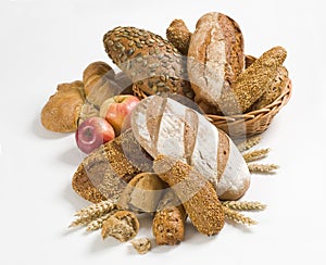 Variety of whole wheat bread