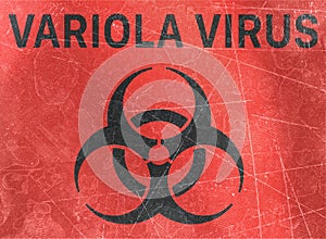 Variola virus, refer to biological substances that pose a threat to the health of living organisms, viruses photo