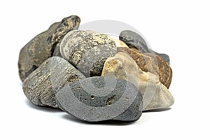 Varios stones in a close up