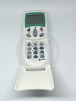 Air conditioner remote control, white background