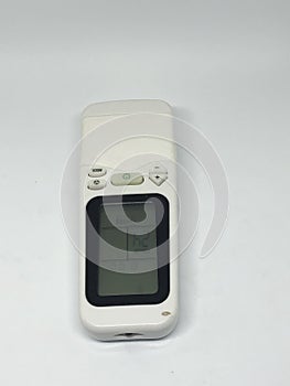 Air conditioner remote control, white background