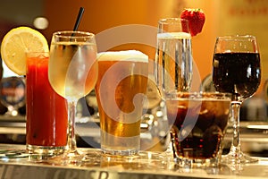 Various alcoholic Drinks