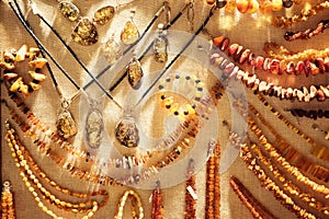 Various Amber Necklaces