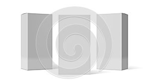 Various Angle 3D Blank Package Box Set