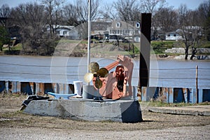 Various barge related objects