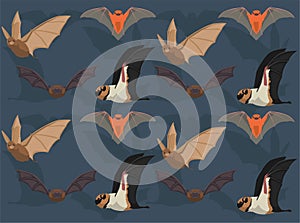 Various Bat Species Seamless Wallpaper Background