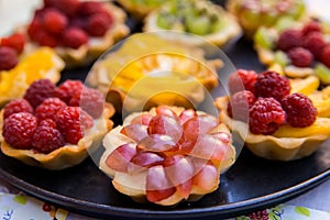 Various berry tartlets