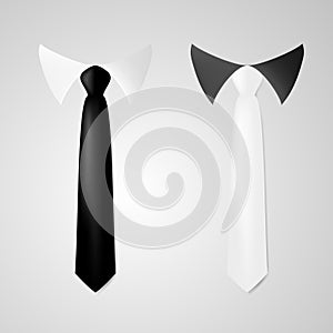 Various Black And White Business Neck Tie