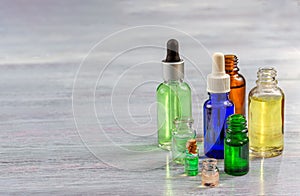 Various bottles Containters for Essential Oils and Natual Medicines Perfumes