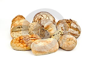 Various breads.