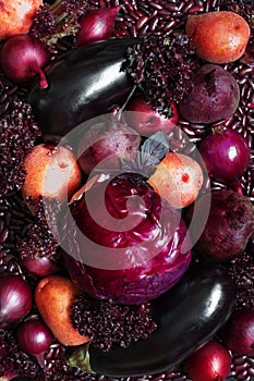 Various bright colorful vegetables