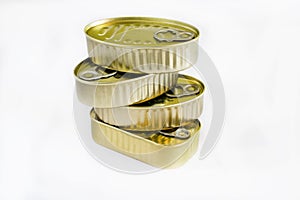 Various cans of canned