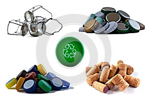 Various caps and stoppers