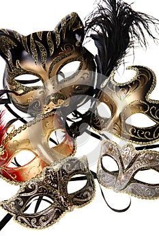 Various carnival masks