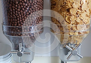 Various cereals for breakfast