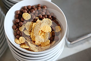 Various cereals for breakfast