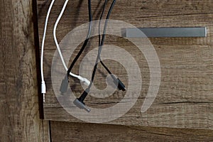 Various charging cables