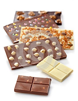 Various chocolate bars