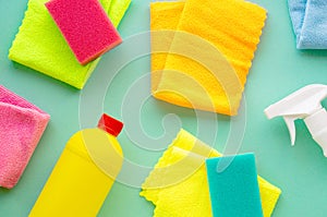 Various cleaning products and items
