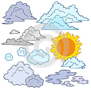 Various clouds and Sun