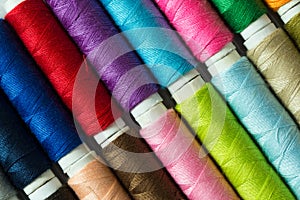 Various colored threads