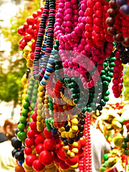 Various colorful beads