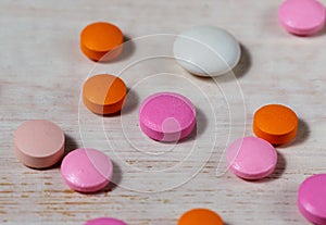 Various colorful pills and capsules