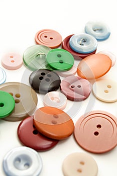 Various Colorful Sewing Buttons