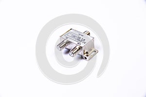 various converter cables adapters for computers and smartphones HDMI VGA USB DVI DP isolated on white