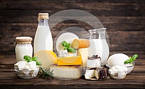 Various dairy products