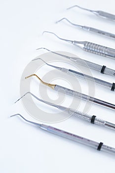 Various dental instruments