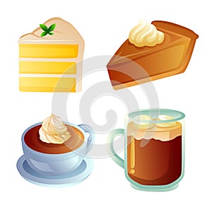 various dessert icon game object