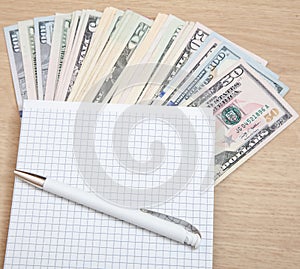 Various dollar notes