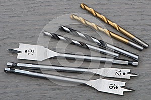 Various Drill bits.