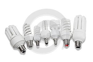 Various energy-saving fluorescent lamps