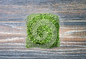 Various forms of parsley