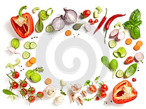 Various fresh vegetables