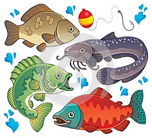 Various freshwater fishes 2