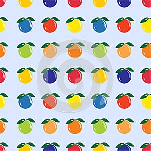 Various fruits, Seamless pattern