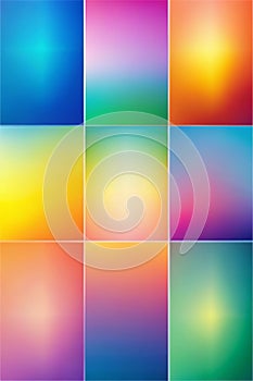 Various Gradient Background Colors