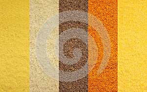 Various grain cereals banner