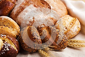 Various healthy bread